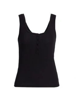 L'AGENCE Kate Henley Tank Top Black -Outlet L'AGENCE Store unnamed file 163