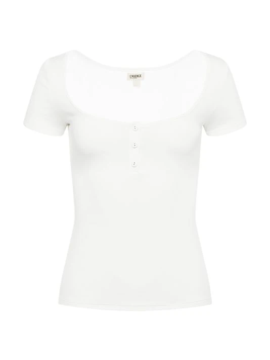 unnamed-file-1637.jpg L'AGENCE Aviva U-Neck Henley White -Outlet L'AGENCE Store unnamed file 1637
