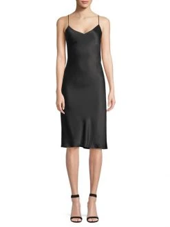 L'AGENCE Jodie Silk Slip Dress Acai -Outlet L'AGENCE Store unnamed file 167