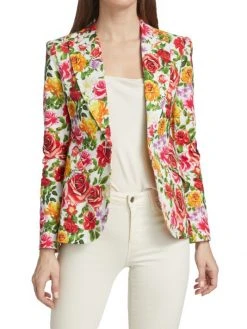 L'AGENCE Chamberlain Floral Blazer 2 L'AGENCE Chamberlain Floral Blazer -Outlet L'AGENCE Store unnamed file 1706