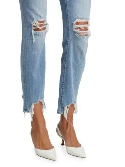 L'AGENCE Distressed High-Rise Ankle-Crop Skinny Jeans 5 L'AGENCE Distressed High-Rise Ankle-Crop Skinny Jeans -Outlet L'AGENCE Store unnamed file 1742