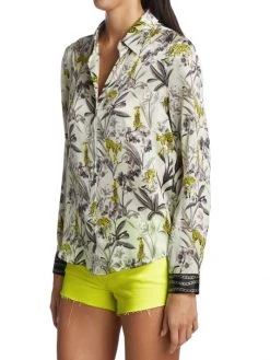 L'AGENCE Tyler Floral Silk Blouse -Outlet L'AGENCE Store unnamed file 1765