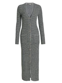 L'AGENCE Galena Striped Cardigan Black White -Outlet L'AGENCE Store unnamed file 178