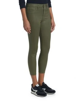 L'AGENCE Margot Mid-Rise Stretch Coated Crop Jeans 3 L'AGENCE Margot Mid-Rise Stretch Coated Crop Jeans -Outlet L'AGENCE Store unnamed file 1794