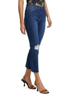 L'AGENCE Sada High-Rise Distressed Stretch Crop Jeans -Outlet L'AGENCE Store unnamed file 1808