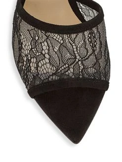 L'AGENCE Corinne Lace & Suede Sandals Beige -Outlet L'AGENCE Store unnamed file 182