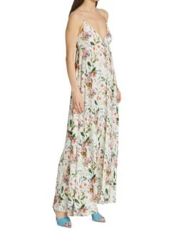 L'AGENCE Stefani Button-Front Maxi Dress -Outlet L'AGENCE Store unnamed file 189