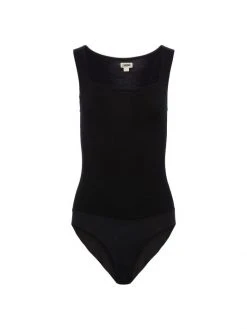 L'AGENCE Molly Squareneck Bodysuit White -Outlet L'AGENCE Store unnamed file 1914