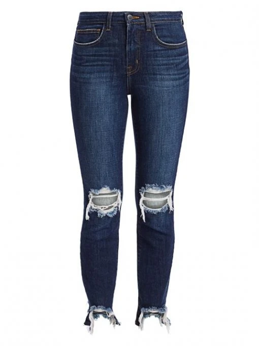 L'AGENCE High Line High-Rise Skinny Distressed Jeans -Outlet L'AGENCE Store unnamed file 1935