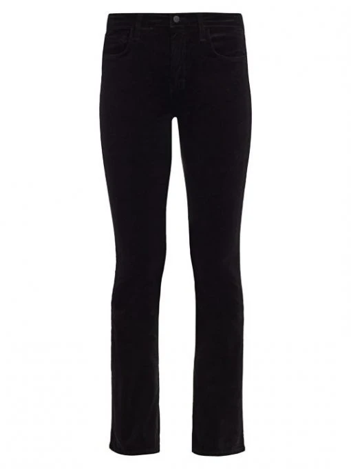 L'AGENCE Oriana High-Rise Velvet Straight-Leg Jeans -Outlet L'AGENCE Store unnamed file 1960