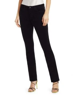 L'AGENCE Oriana High-Rise Velvet Straight-Leg Jeans -Outlet L'AGENCE Store unnamed file 1962
