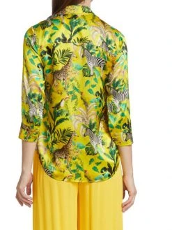 L'AGENCE Dani Three-Quarter Sleeve Silk Blouse 4 L'AGENCE Dani Three-Quarter Sleeve Silk Blouse -Outlet L'AGENCE Store unnamed file 198