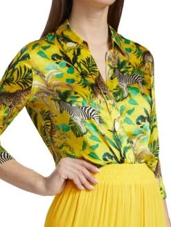 L'AGENCE Dani Three-Quarter Sleeve Silk Blouse 5 L'AGENCE Dani Three-Quarter Sleeve Silk Blouse -Outlet L'AGENCE Store unnamed file 199