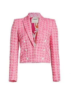 L'AGENCE Inez Tweed Blazer