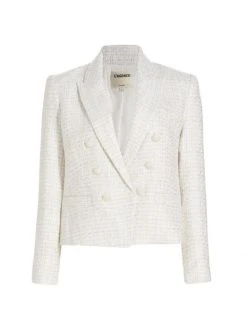 L'AGENCE Brooke Double-Breasted Blazer