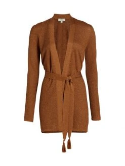 L'AGENCE Juni Tassel Belt Cardigan