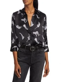 L'AGENCE Dani Printed Silk Satin Blouse 2 L'AGENCE Dani Printed Silk Satin Blouse -Outlet L'AGENCE Store unnamed file 315