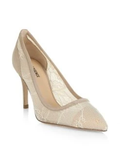 L'AGENCE Simone Lace Pumps Beige -Outlet L'AGENCE Store unnamed file 353