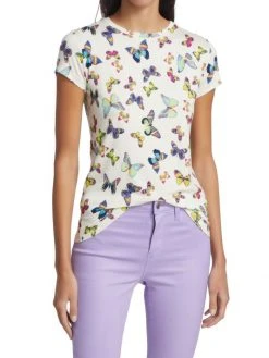 L'AGENCE Ressi Butterfly Print T-Shirt 2 L'AGENCE Ressi Butterfly Print T-Shirt -Outlet L'AGENCE Store unnamed file 362