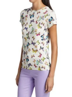 L'AGENCE Ressi Butterfly Print T-Shirt 3 L'AGENCE Ressi Butterfly Print T-Shirt -Outlet L'AGENCE Store unnamed file 363