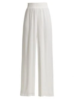 L'AGENCE Nikita Wide-Leg Pants Light Maize