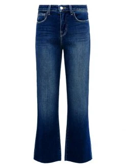 L'AGENCE Wanda High-Rise Cropped Wide-Leg Jeans