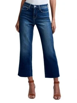 L'AGENCE Wanda High-Rise Cropped Wide-Leg Jeans -Outlet L'AGENCE Store unnamed file 385