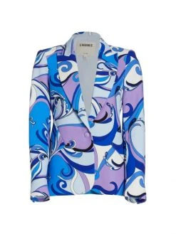 L'AGENCE Chamberlain Printed Blazer
