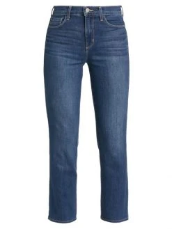 L'AGENCE Alexia High-Rise Cropped Cigarette Jeans