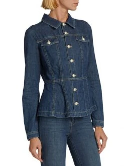 L'AGENCE Jaya Denim Peplum Shirt Jacket 10 L'AGENCE Jaya Denim Peplum Shirt Jacket -Outlet L'AGENCE Store unnamed file 587