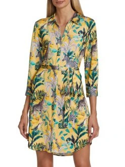 L'AGENCE Addison Animal-Printed Shirtdress 2 L'AGENCE Addison Animal-Printed Shirtdress -Outlet L'AGENCE Store unnamed file 600