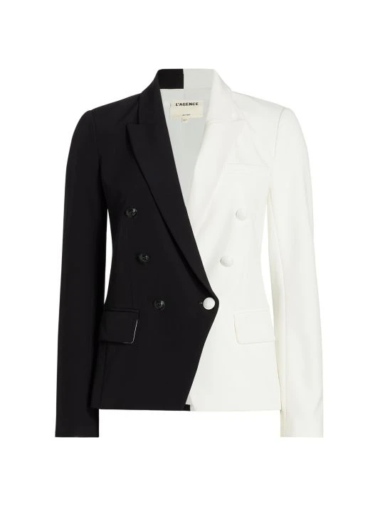 unnamed-file-607.jpg L'AGENCE Kenzie Colorblocked Blazer Black Ivory -Outlet L'AGENCE Store unnamed file 607