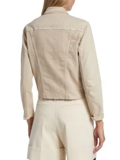 L'AGENCE Janelle Cotton-Blend Denim Jacket 4 L'AGENCE Janelle Cotton-Blend Denim Jacket -Outlet L'AGENCE Store unnamed file 626