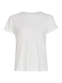 L'AGENCE Shawn Cuffed-Sleeve T-Shirt Black 3 L'AGENCE Shawn Cuffed-Sleeve T-Shirt Black -Outlet L'AGENCE Store unnamed file 639