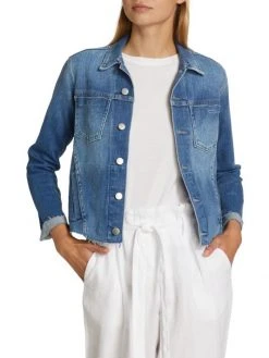 L'AGENCE Janelle Slim I Love You Denim Jacket 2 L'AGENCE Janelle Slim I Love You Denim Jacket -Outlet L'AGENCE Store unnamed file 642