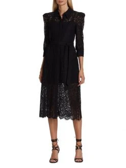L'AGENCE Kayla Lace Belted Shirtdress 2 L'AGENCE Kayla Lace Belted Shirtdress -Outlet L'AGENCE Store unnamed file 699