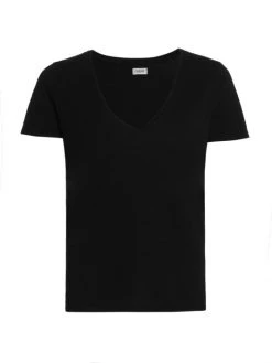 L'AGENCE Daija Relaxed Fit T-Shirt Black