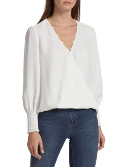 L'AGENCE Enzo Surplice Blouse -Outlet L'AGENCE Store unnamed file 738