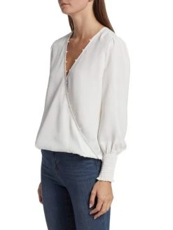 L'AGENCE Enzo Surplice Blouse -Outlet L'AGENCE Store unnamed file 739