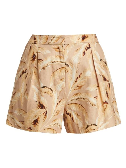 unnamed-file-756.jpg L'AGENCE Vittoria Leaf-Print High-Waisted Shorts -Outlet L'AGENCE Store unnamed file 756