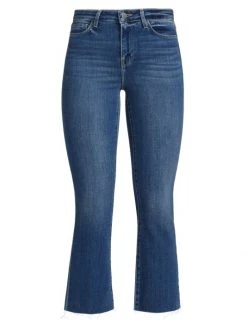 L'AGENCE Kendra Cropped Flared High-Rise Jeans