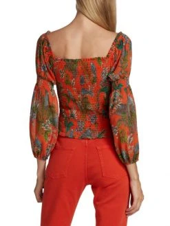 L'AGENCE Cece Smocked Top 4 L'AGENCE Cece Smocked Top -Outlet L'AGENCE Store unnamed file 804