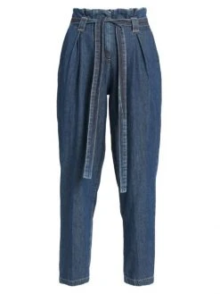 L'AGENCE Violette Cotton Paperbag Pants