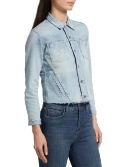 L'AGENCE Janelle Slim Fit Jean Jacket 3 L'AGENCE Janelle Slim Fit Jean Jacket -Outlet L'AGENCE Store unnamed file 852