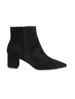 L'AGENCE Jeanne Suede Ankle Boots Brown
