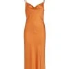 L'AGENCE Amina Cowl-Neck Chain Dress