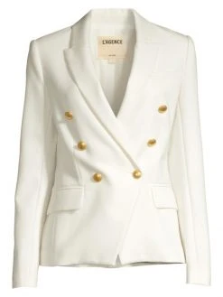 L'AGENCE Kenzie Blazer Ivory 9 L'AGENCE Kenzie Blazer Ivory -Outlet L'AGENCE Store unnamed file 9