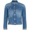 L'AGENCE Janelle Cropped Slim-Fit Denim Jacket
