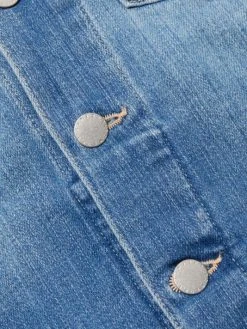 L'AGENCE Janelle Cropped Slim-Fit Denim Jacket -Outlet L'AGENCE Store unnamed file 918