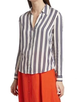 L'AGENCE Holly Striped Shirt 3 L'AGENCE Holly Striped Shirt -Outlet L'AGENCE Store unnamed file 922